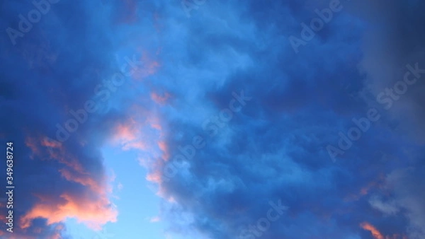 Obraz sky blue clouds background
