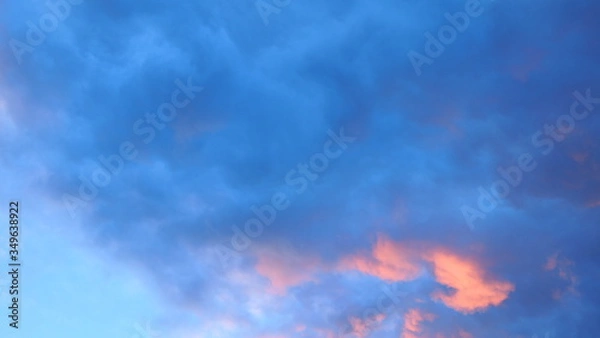 Obraz sky blue clouds background
