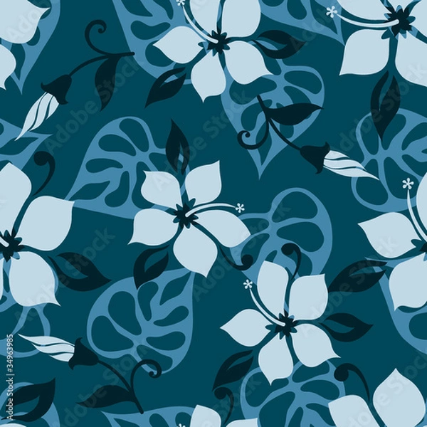 Obraz Hawaiian seamless pattern