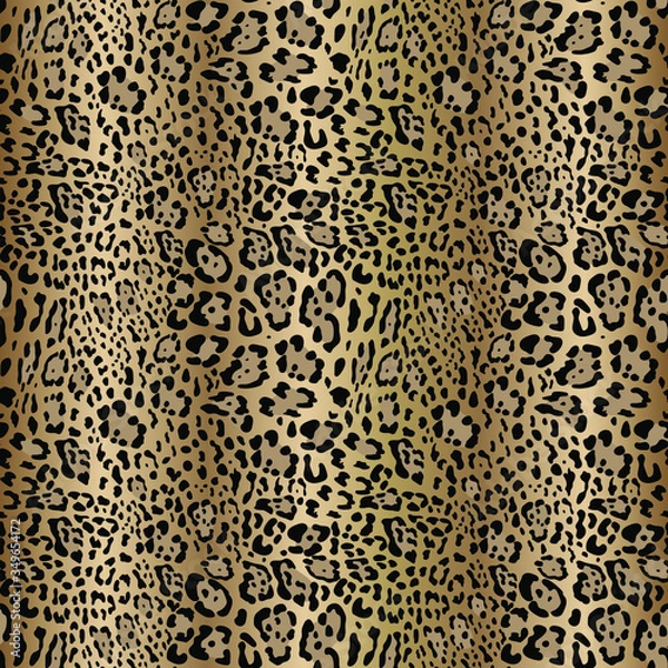 Obraz Leopard pattern design, vector illustration background