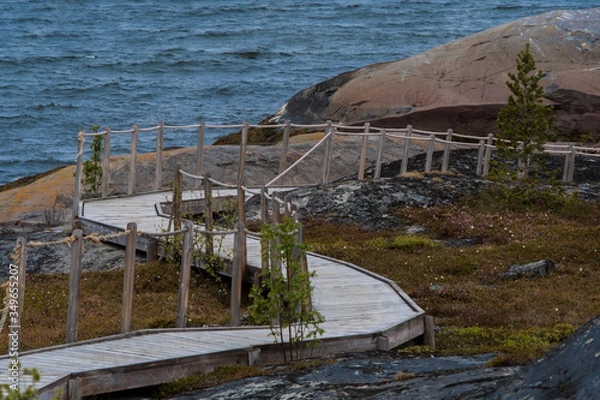 Obraz Wooden bridge in Alta Norway