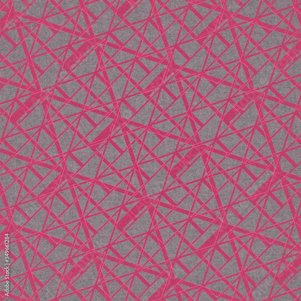 Fototapeta Fragment of multicolored fabric for decoration. The texture for use in graphic and architectural project. Pattern of fabric for background. 3D illustration.