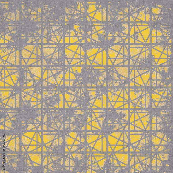 Fototapeta Fragment of multicolored fabric for decoration. The texture for use in graphic and architectural project. Pattern of fabric for background. 3D illustration.