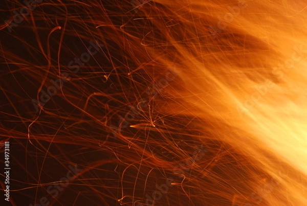 Obraz pomarańczowa abstrakcja