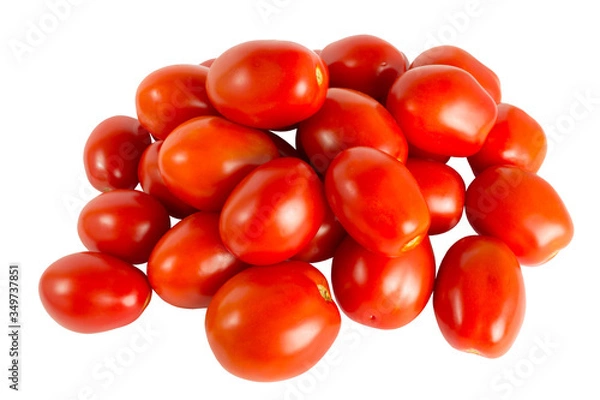 Obraz Set of a red tomatoes isolated on white background