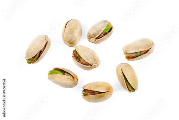 Obraz Pistachio on a white back ground