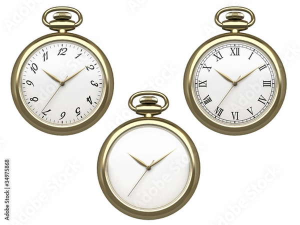 Fototapeta 懐中時計金