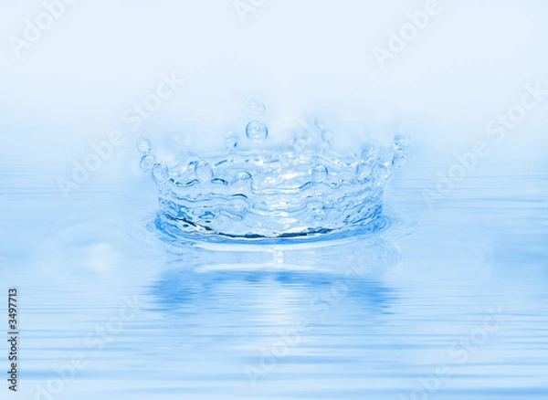 Obraz zamarznięta kropla wody