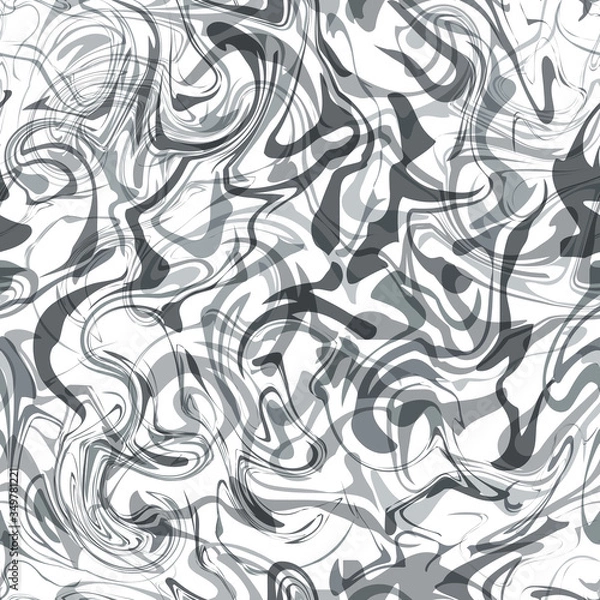 Fototapeta Seamless abstract marble pattern. Marbling seamless pattern for fabric, tile, interior design or gift wrapping .Business or wedding cover card template. Vector