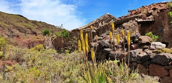 Fototapeta Ruin and lighthouse