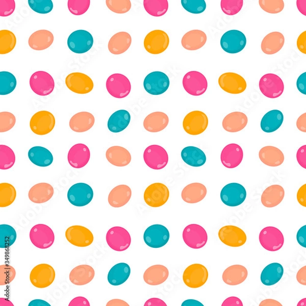 Obraz sweet pattern illustration on white background