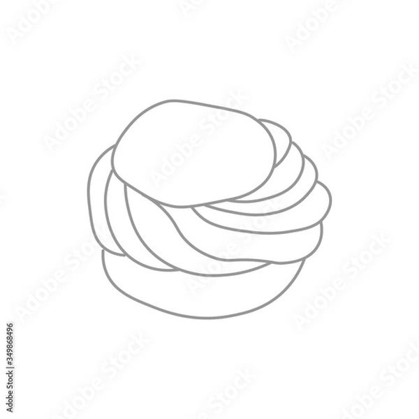 Obraz dessert illustration on a white background