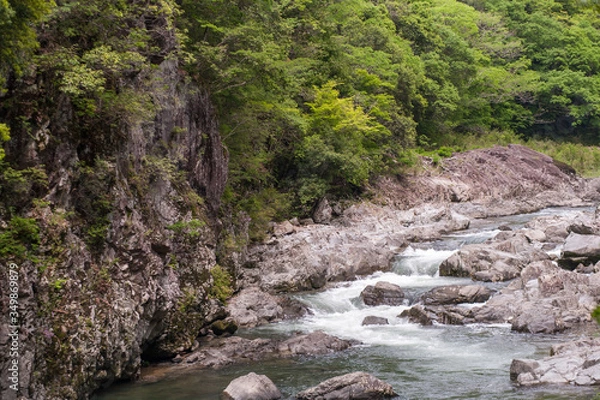 Obraz 新緑の長門峡