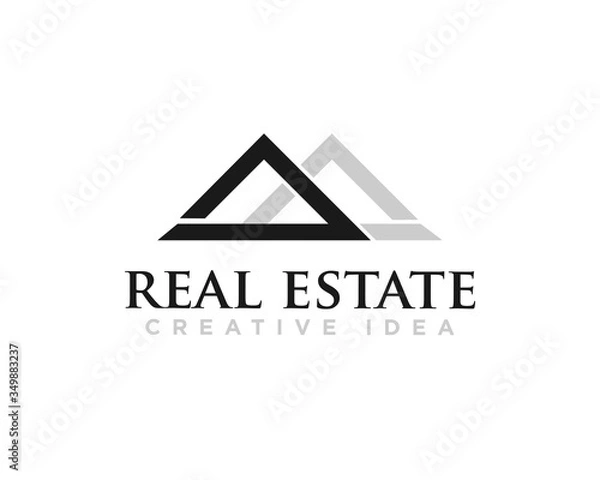 Fototapeta Real Estate Logo Icon Design Vector