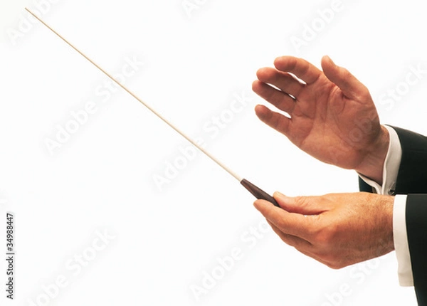 Obraz Conductor conducting an orchestra