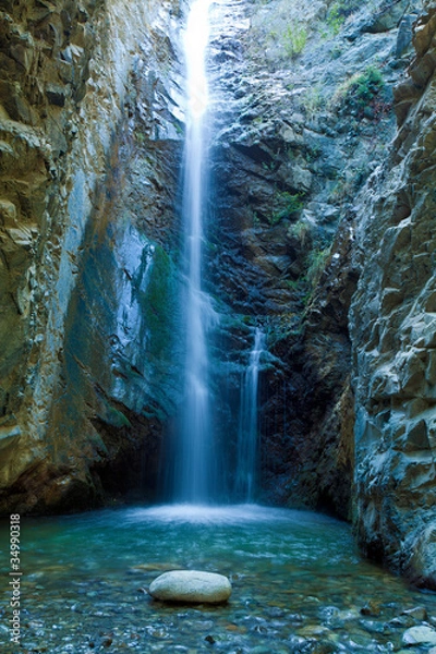 Obraz Chantara siklawy w Troodos górach, Cypr