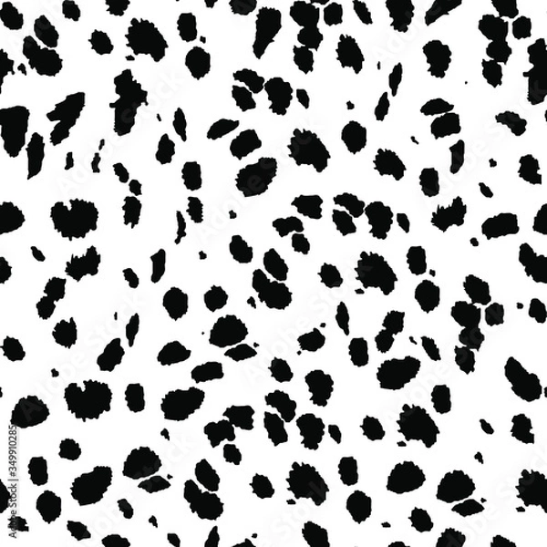 Fototapeta dalmatian seamless skin texture, vector background