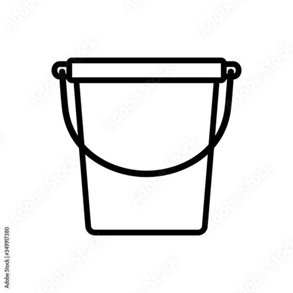 Obraz bucket icon design vector template