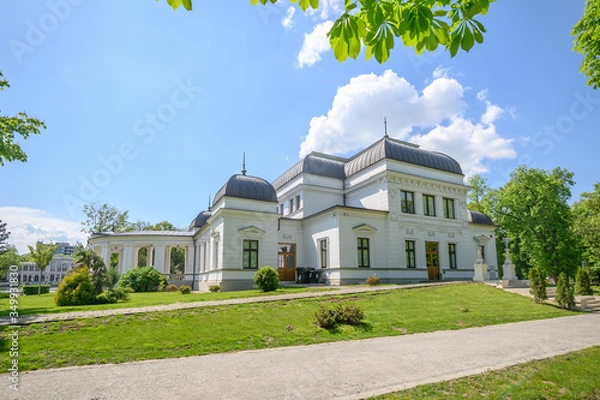 Obraz Rear facade of the historic baroque Casino in the Central Park of Cluj-Napoca in the Transylvania region of Romania the Untold music festival is being organised