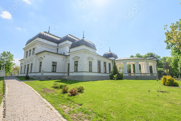 Obraz rear facade of the historic baroque Casino in the Central Park of Cluj-Napoca in the Transylvania region of Romania the Untold music festival is being organised