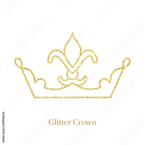 Obraz Glitter Crown  Vector
