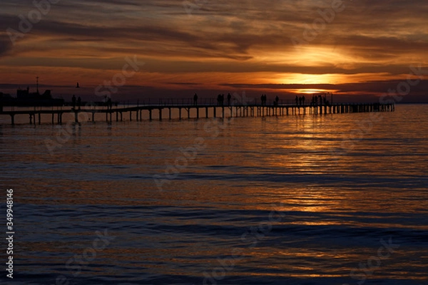 Fototapeta sunset on the beach