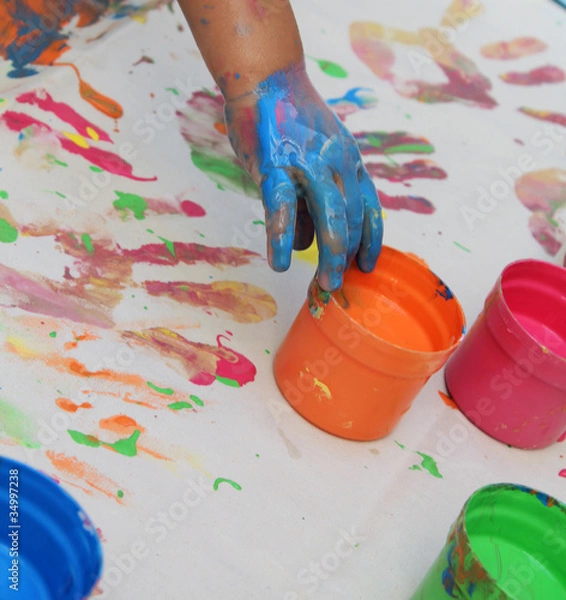 Obraz finger painting