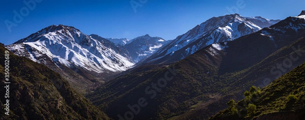 Obraz View of snow capped mountains