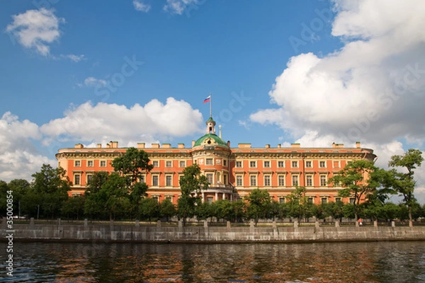 Obraz Инженерный замок. Река Фонтанка. Санкт-Петербург, Россия.