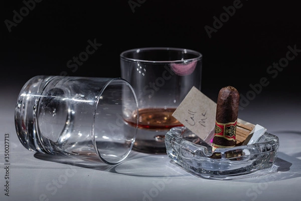 Obraz Drinks and cigar