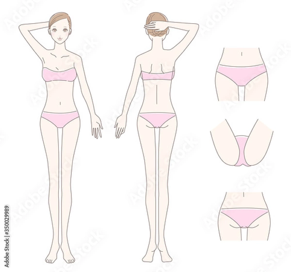 Obraz 女性 脱毛 全身