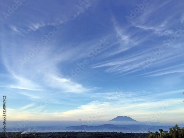 Obraz Background summer sky. Blue background 