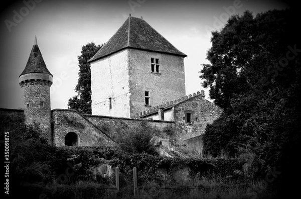 Fototapeta House in a rustic setting in the Indre region, France