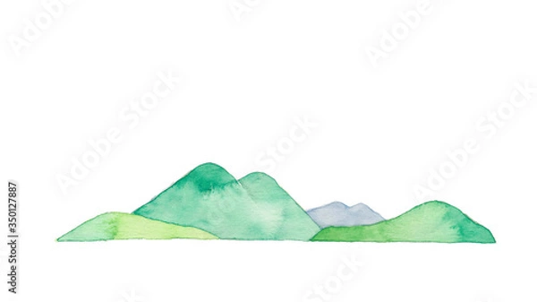 Obraz 四季の山、夏、ショート