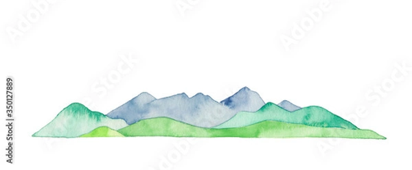 Obraz 四季の山、夏、ロング