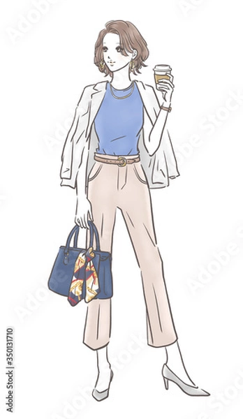 Obraz ファッション 女性 全身（オフィスコーデ）