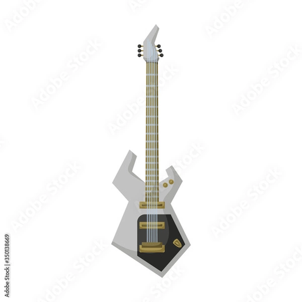 Fototapeta Electric guitar vector icon.Cartoon vector icon isolated on white background electric guitar.