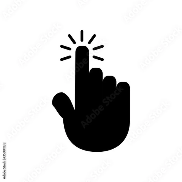 Obraz Touchscreen Icon Design Vector Template