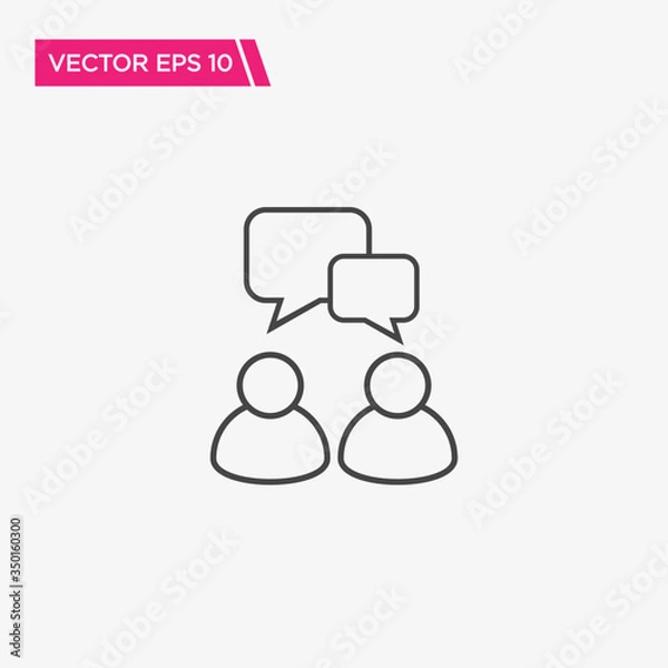 Obraz Speaking People Icon Design, Vector EPS10