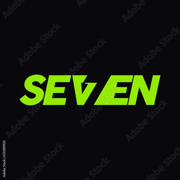 Obraz seven logo design