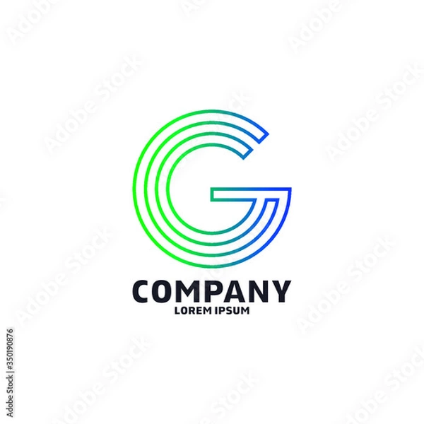 Obraz letter g logo design