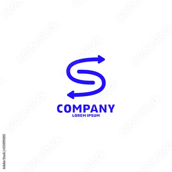 Obraz letter s logo design