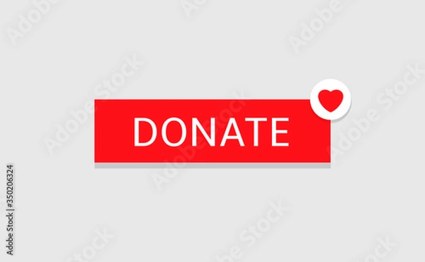 Obraz Donate button icon