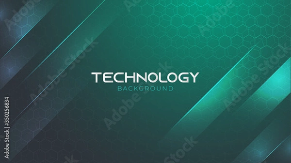 Fototapeta Abstract Futuristic Technology Background. Hi-Tech Design Concepts Suitable for Banners, Posters, Covers, Presentations or Wallpapers