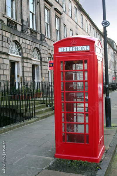 Obraz red telephone box
