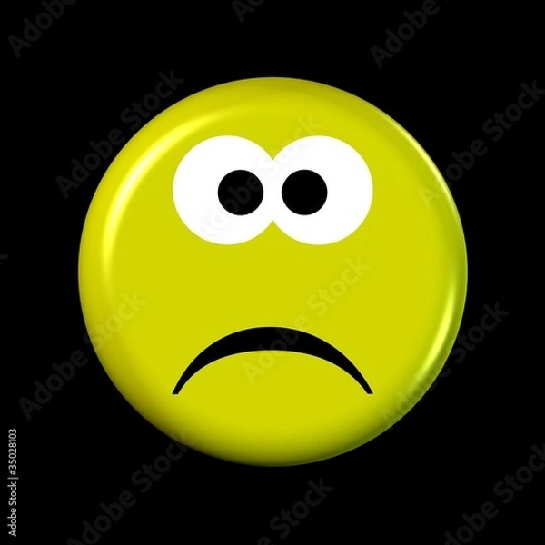 Obraz Emoticon, schlechte Laune