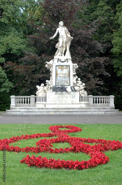 Obraz pomnik mozarta wiedeń