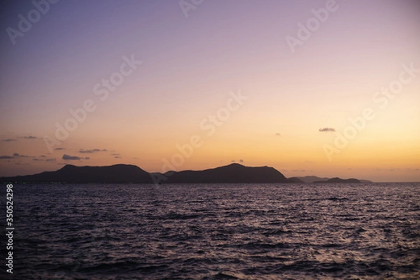 Obraz view of mountain in twilight time