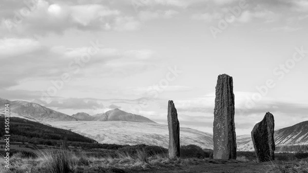 Obraz machrie moor standing stones in arran