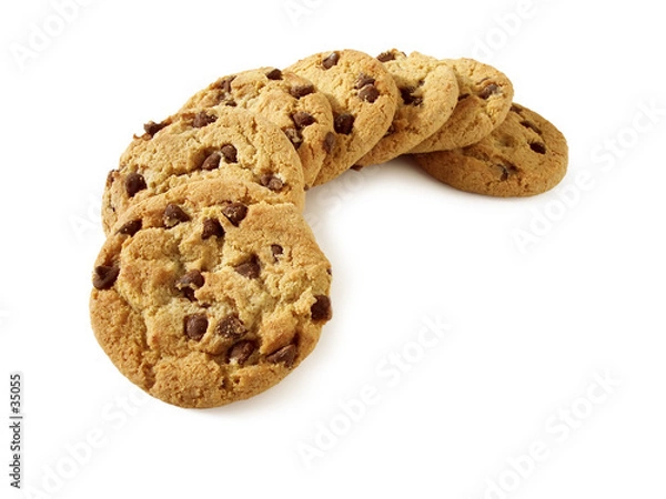 Obraz chocolate chip cookies 4 (path included)